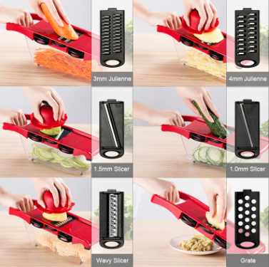 CONJUNTO 10 PIEZAS CORTADOR COCINA